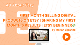 Discover how Mariah navigated her first month selling digital products on Etsy, achieving $920.57 in revenue amidst learning about shop visits, orders, and managing Etsy fees. Gain insights into her strategies, challenges, and the motivation behind her journey as an Etsy seller.